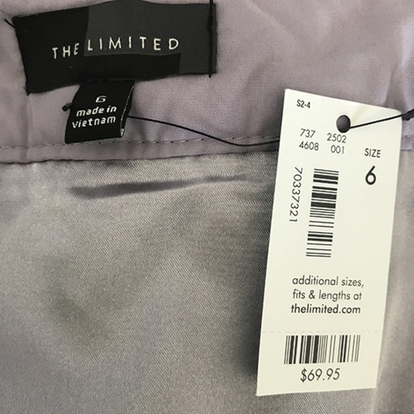 The Limited Intricate Floral Lace Gray Skirt Sz 6 - Picture 8 of 8